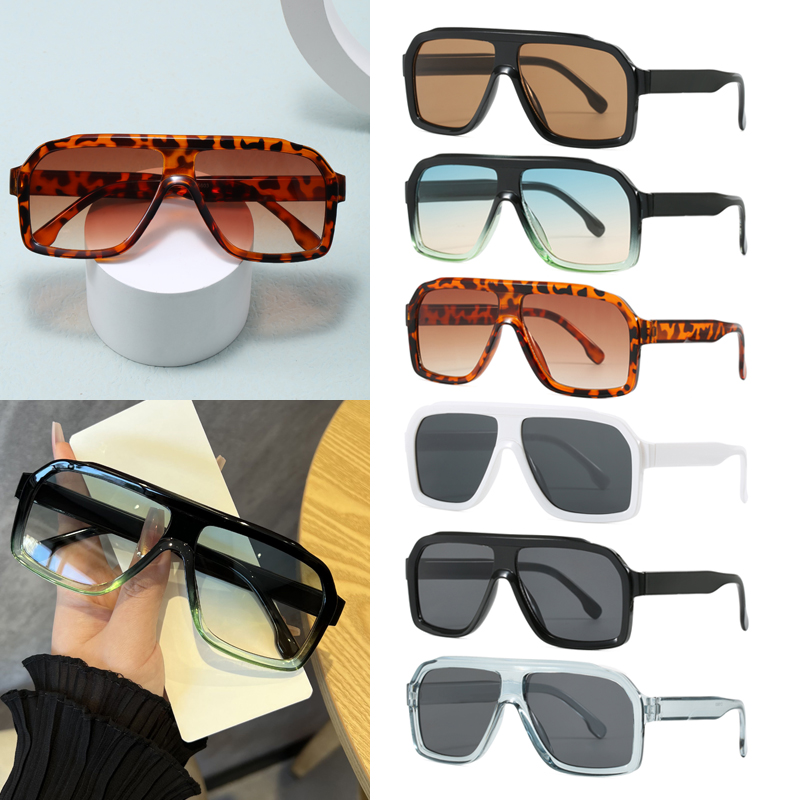 Sunglasses Uv400 - Oversized Square Anti Light Glasses Women