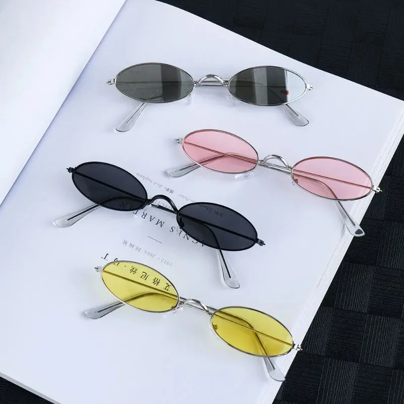 Designer Sunglasses - Retro Small Frame Oval Sunglasses Vintage