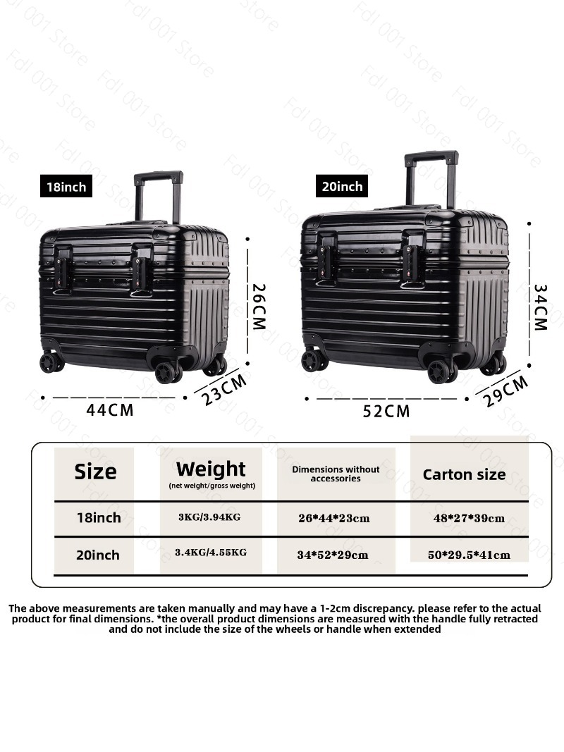 Upper flip cover aluminum fram - Travel Luggage Set 评论和价格