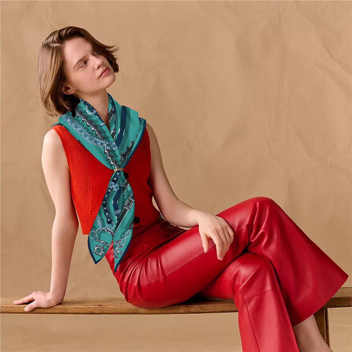 Twill Silk Cashmere Scarf Luxu - Cashmere Scarf 评论和价格