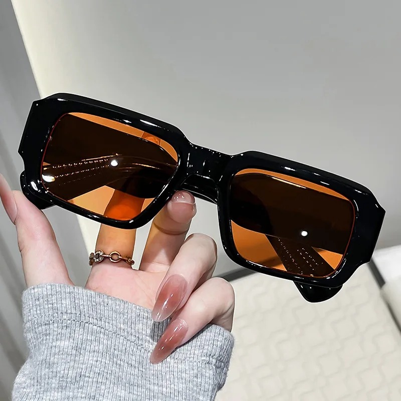 New Brand Rectangle Sunglasses - Designer Sunglasses 评论和价格