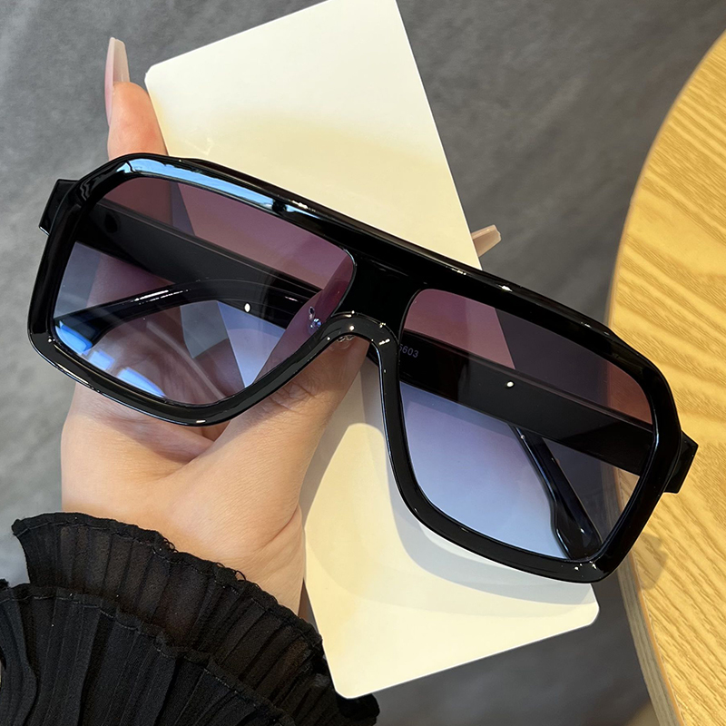Oversized Square Anti Light Gl - Sunglasses Uv400 评论和价格