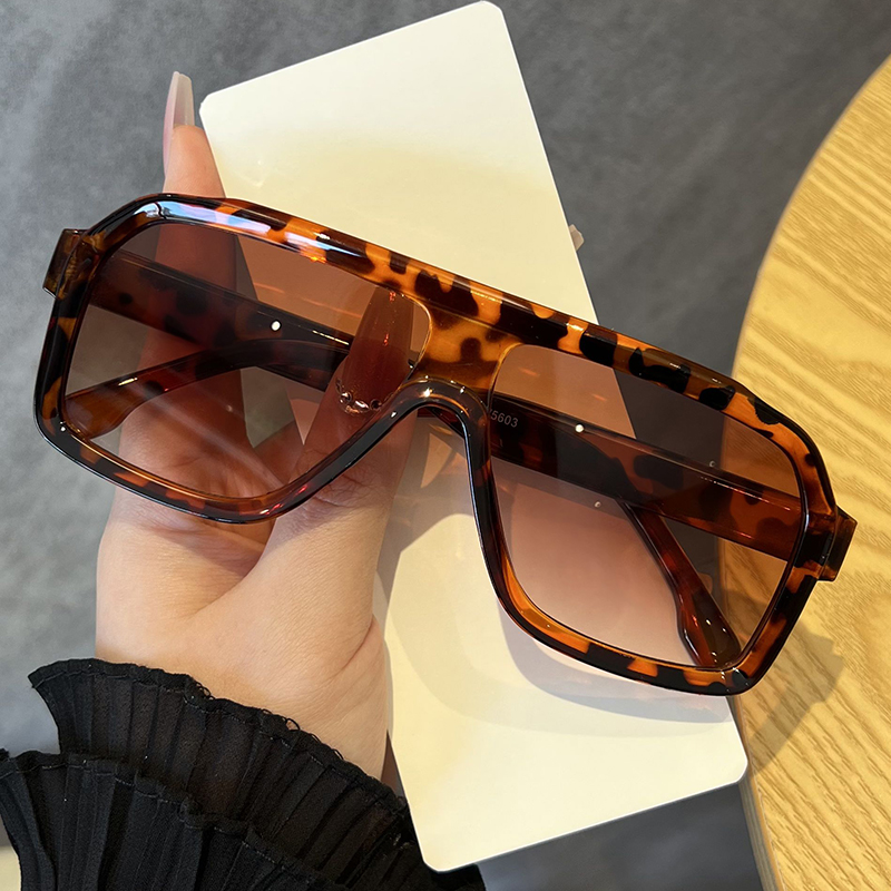 Oversized Square Anti Light Gl - Sunglasses Uv400 评论和价格