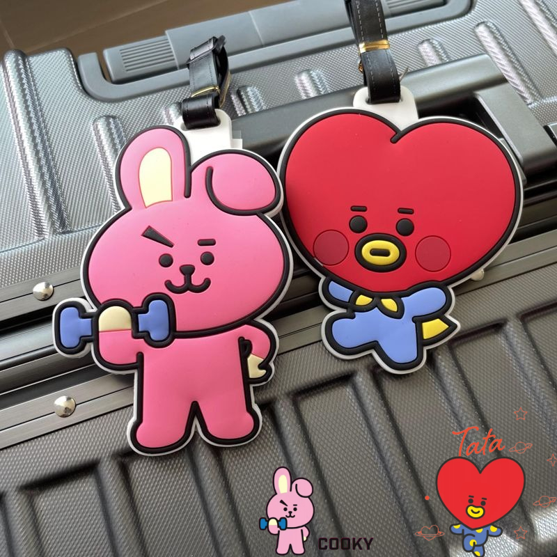 BT21 cartoon cute keychain Kaw - Travel Luggage Set 评论和价格