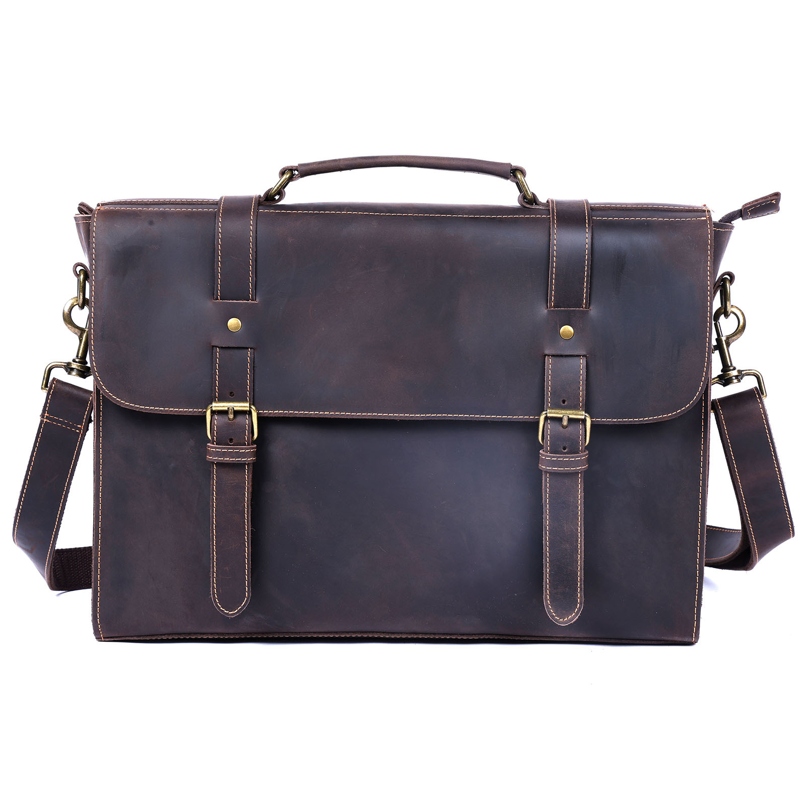 Luxury Original Men's Handbag  - Leather Briefcase 评论和价格