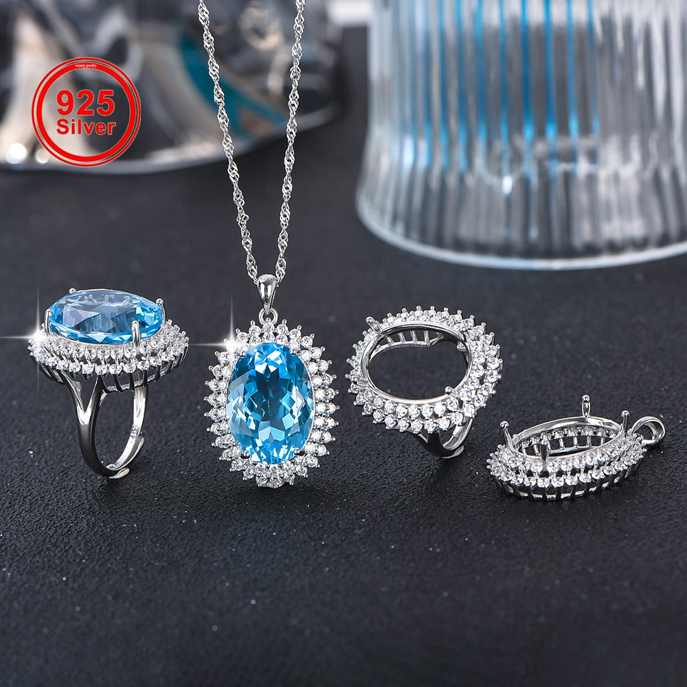 13x18mm S925 Sterling Silver R - Luxury Gift Set 评论和价格