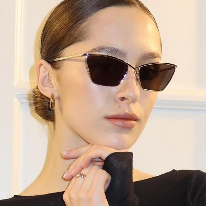 New Metal Cat's Eye Fashion Re - Sunglasses Uv400 评论和价格
