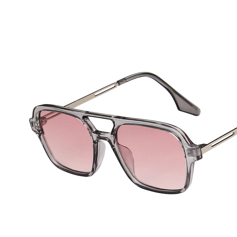 Retro Double Bridges Sunglasse - Sunglasses Uv400 评论和价格