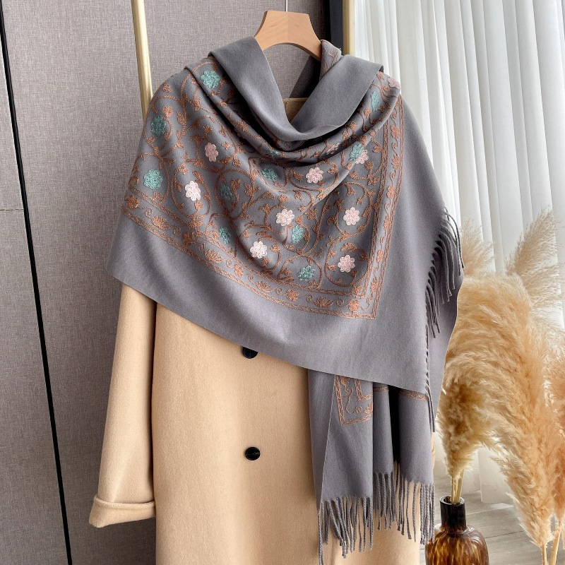 2025 New Embroidery Cashmere S - Cashmere Scarf 评论和价格
