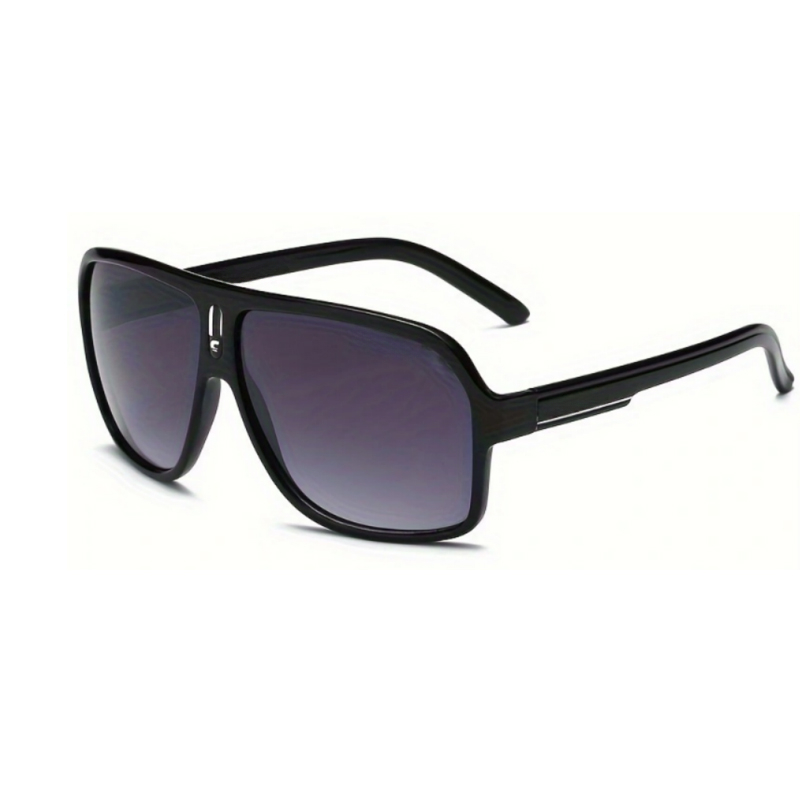 Large curved retro style fashi - Sunglasses Uv400 评论和价格