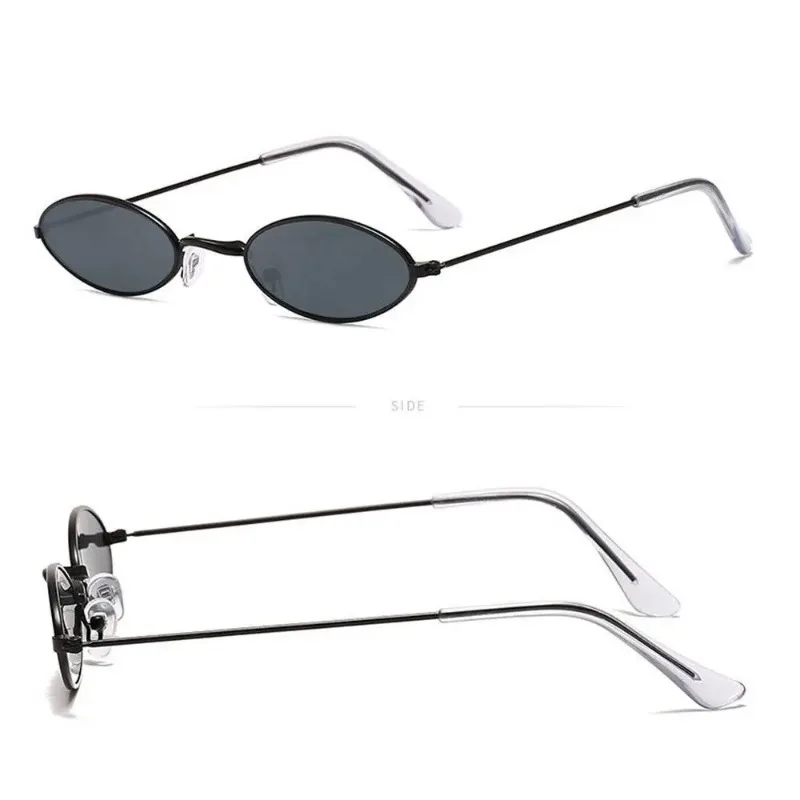 Retro Small Frame Oval Sunglas - Designer Sunglasses 评论和价格